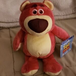 Disney Red and Cream Stuffed Bear
